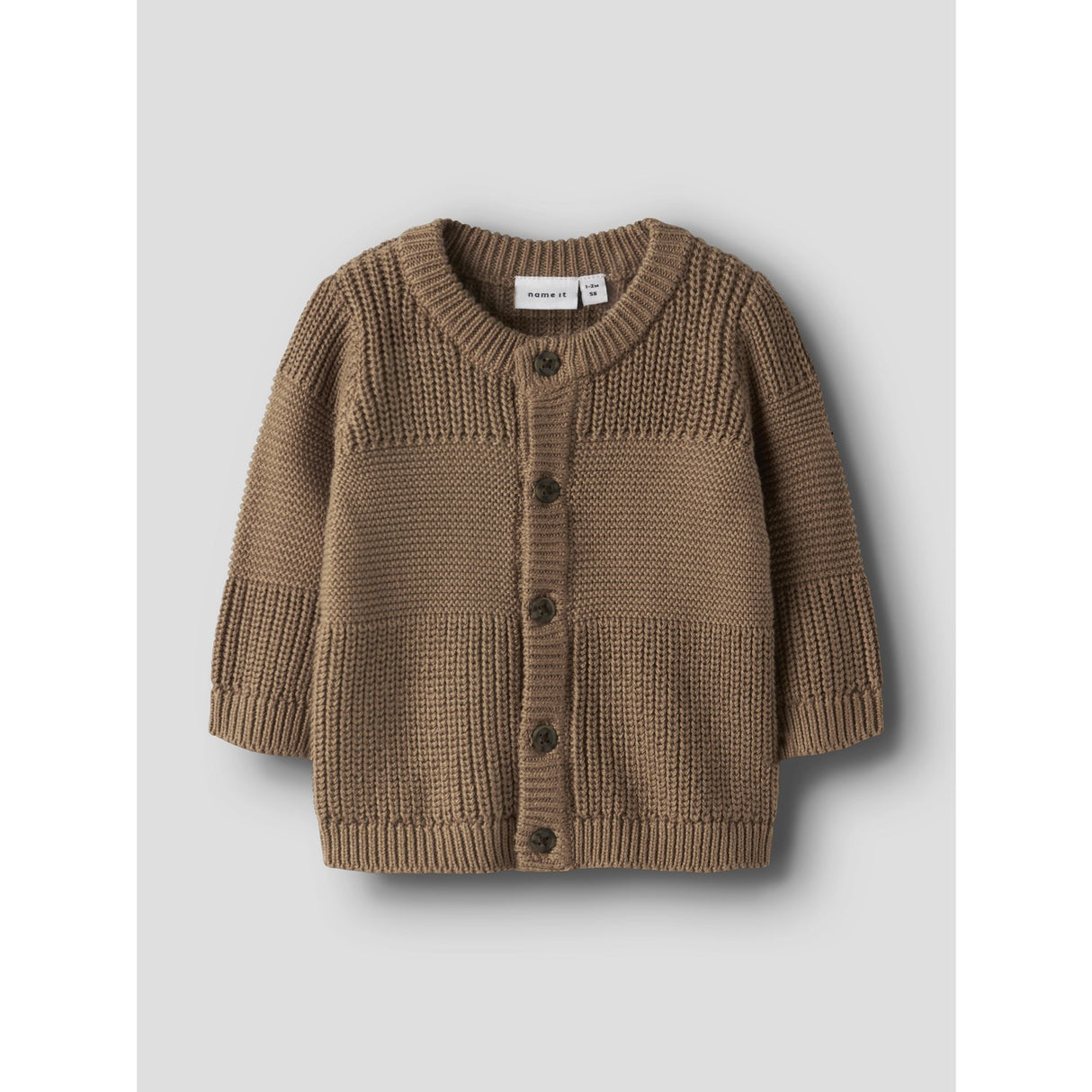 Name It Toasted Coconut Nbmboys Ls Knit Card