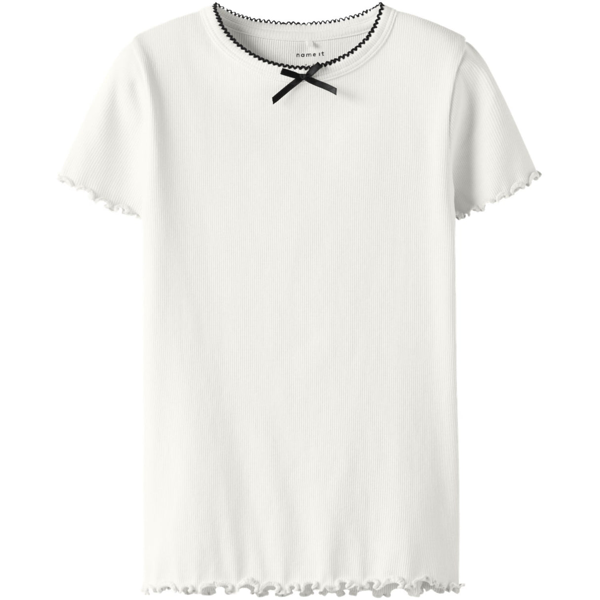 Name It Cloud Dancer Nkffiona Ss Slim Top Pb