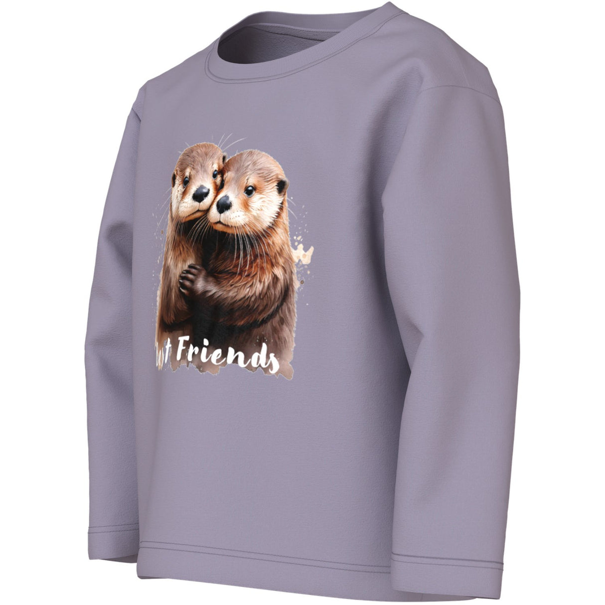 Name It Lavender Gray Otter Friends Nmfvotea Ls Nreg Top