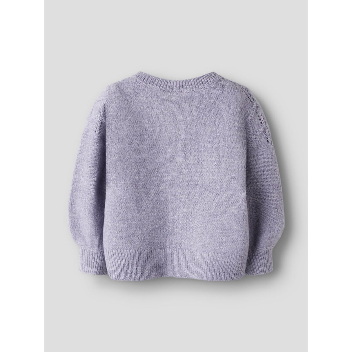 Name It Lavender Gray Nmfbatrilla Ls Knit Card