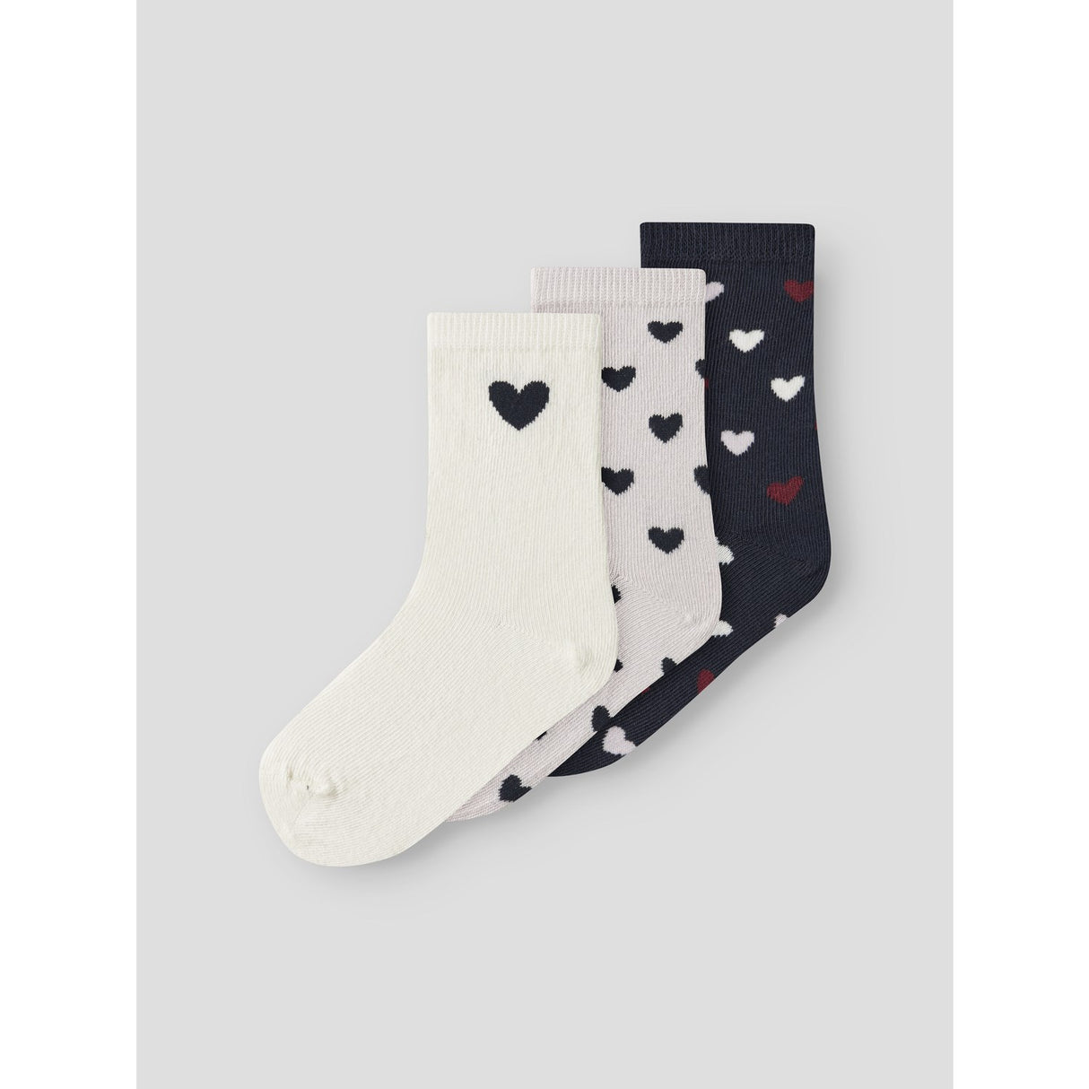 Name It Light Grey Melange Nmftua 3P Socks