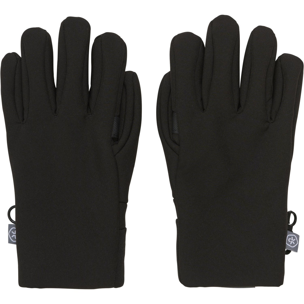 Color Kids Black Gloves Softshell