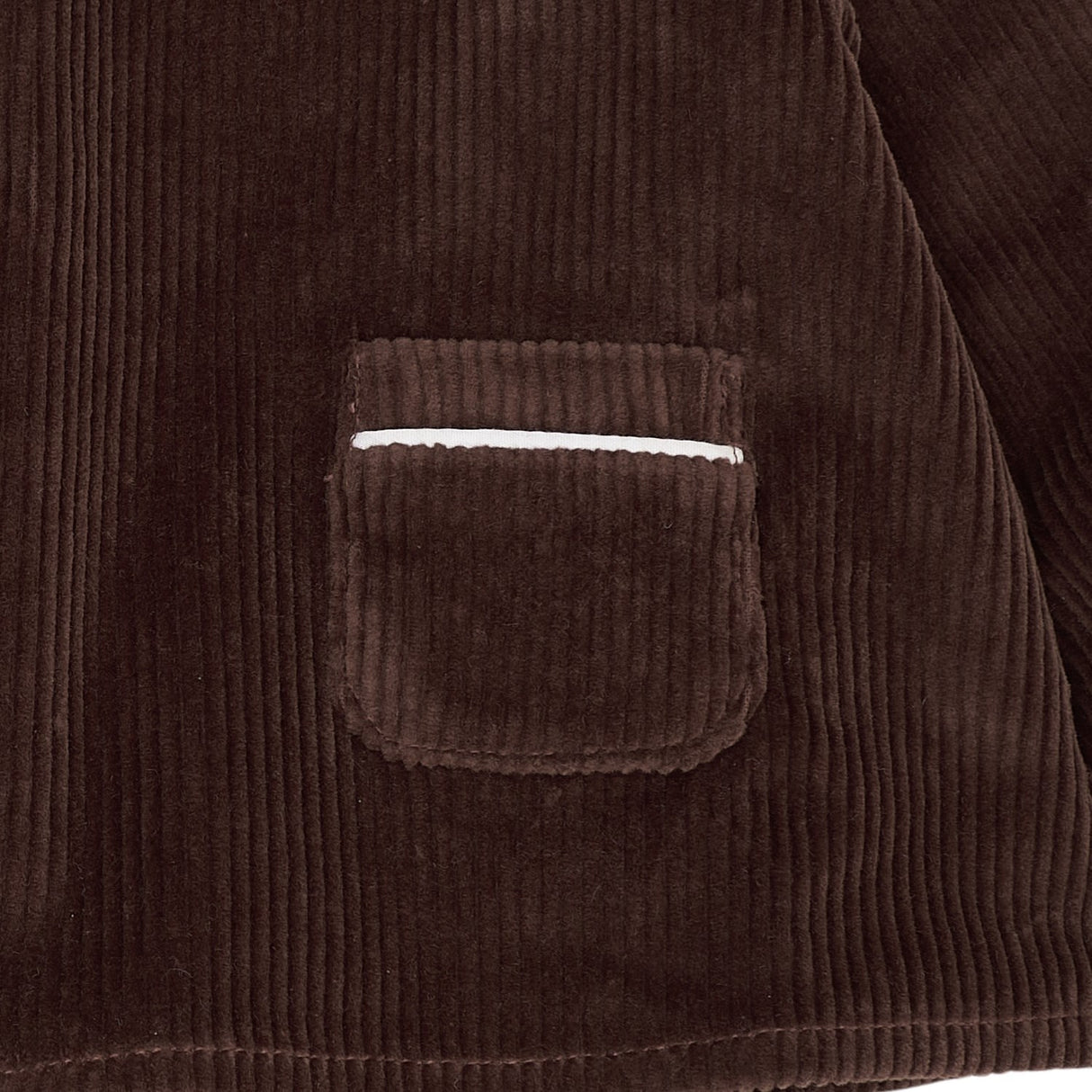 COPENHAGEN COLORS Dk.Brown Comb. Corduroy Baby Set W. Collar