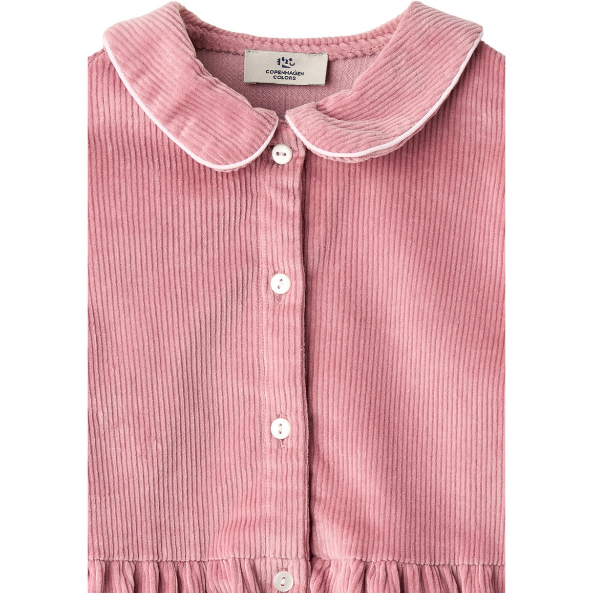 COPENHAGEN COLORS Rose Comb Corduroy Blouse W. Emb.