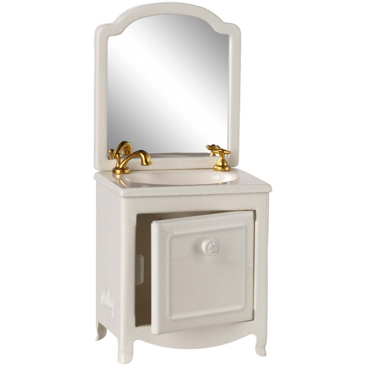 Maileg Baderumsmøbel, Mus - Råhvid