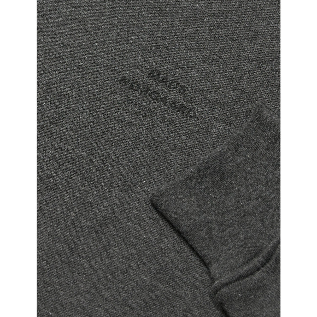 Mads Nørgaard Charcoal Melange Mix Sweat Sonan Hoodie