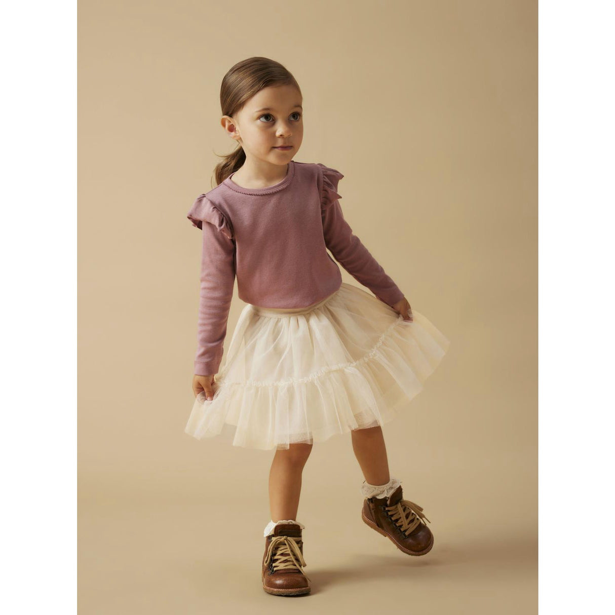 Lil'Atelier Pistachio Shell Nmfsarina Tulle Skirt Lil