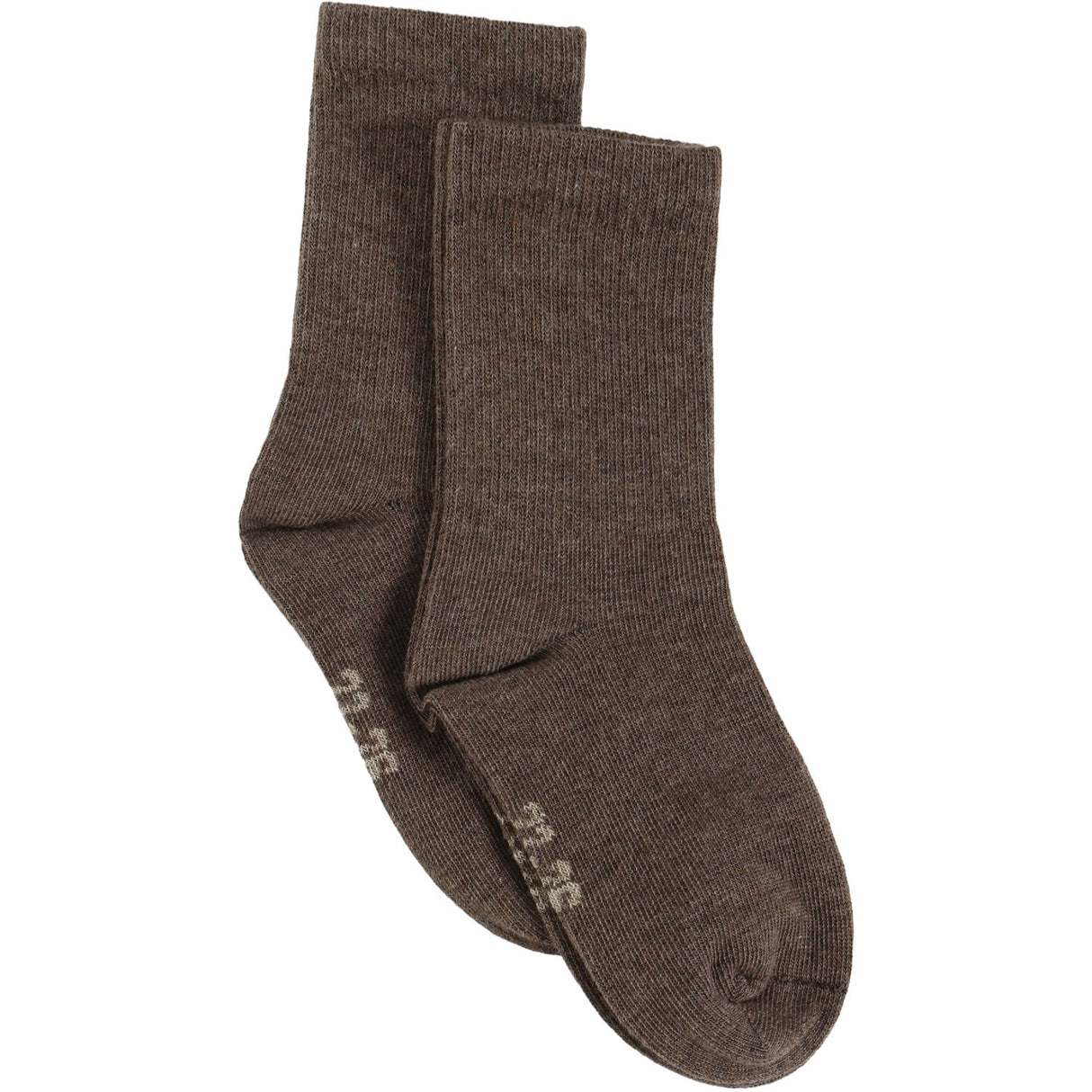 Minymo Chestnut Melange Perfect Basic Socks (2-Pack)