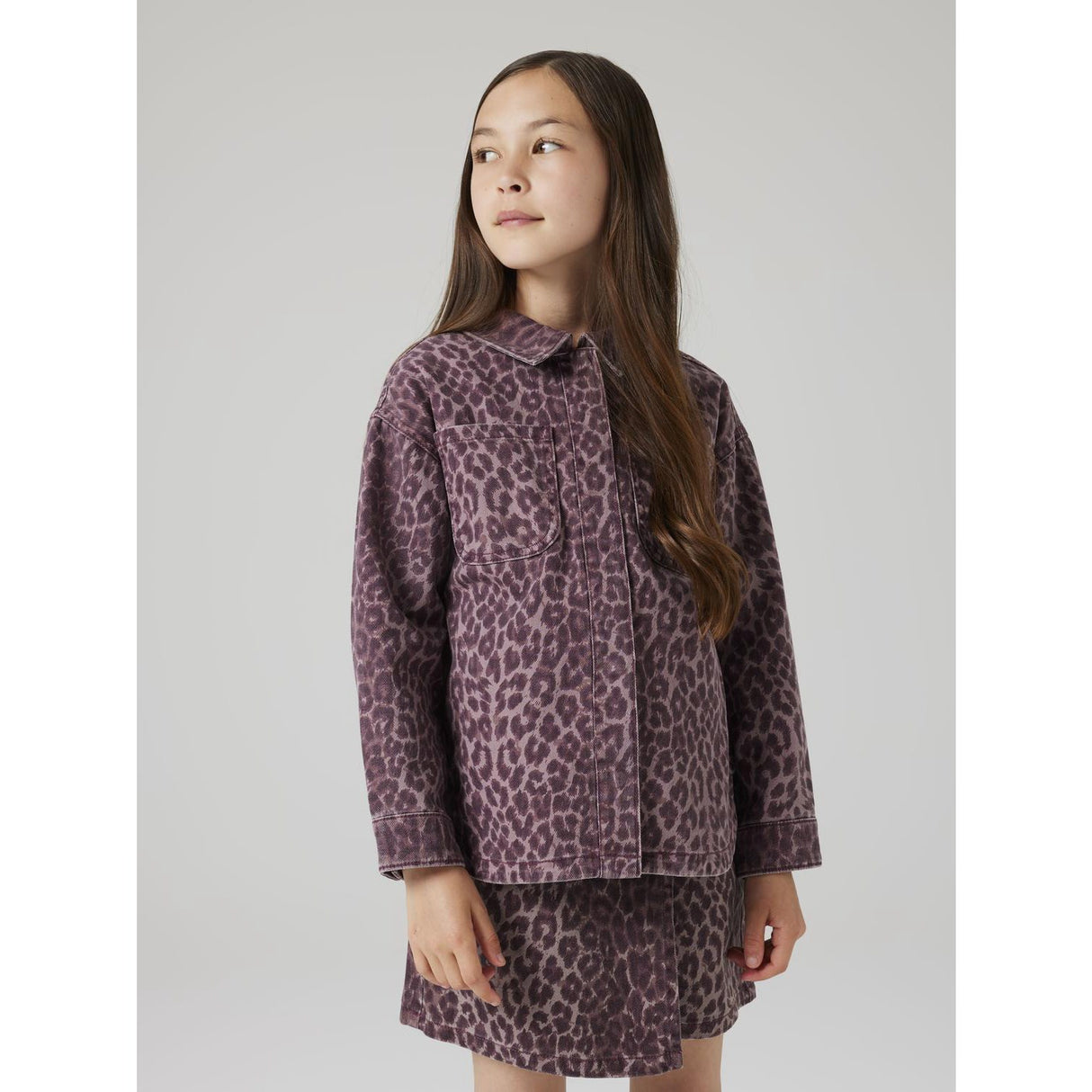 Name It Burgundy Leo Nkfleo Twill Shacket 4002-Td