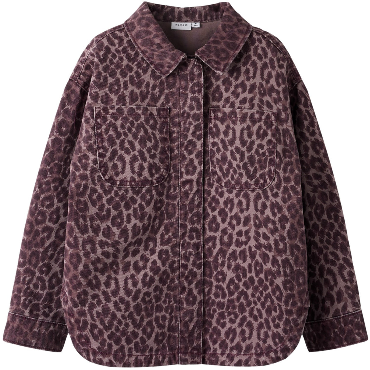 Name It Burgundy Leo Nkfleo Twill Shacket 4002-Td