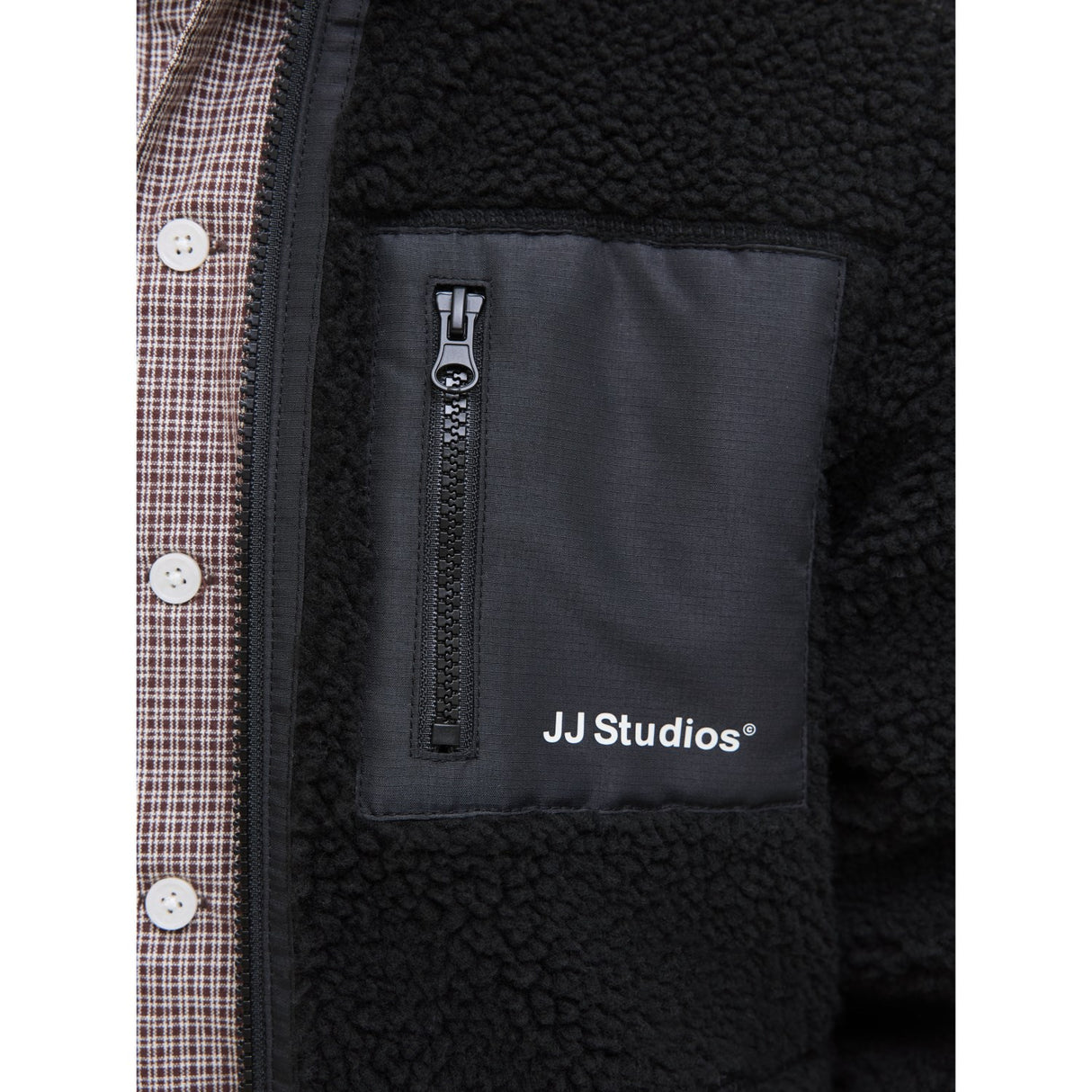 Jack & Jones Junior Black Jjesoho Teddy Jacket Sn Jnr