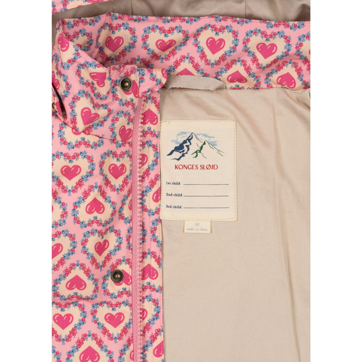 Konges Sløjd Felice Rose Magnum Down Jacket Print Grs