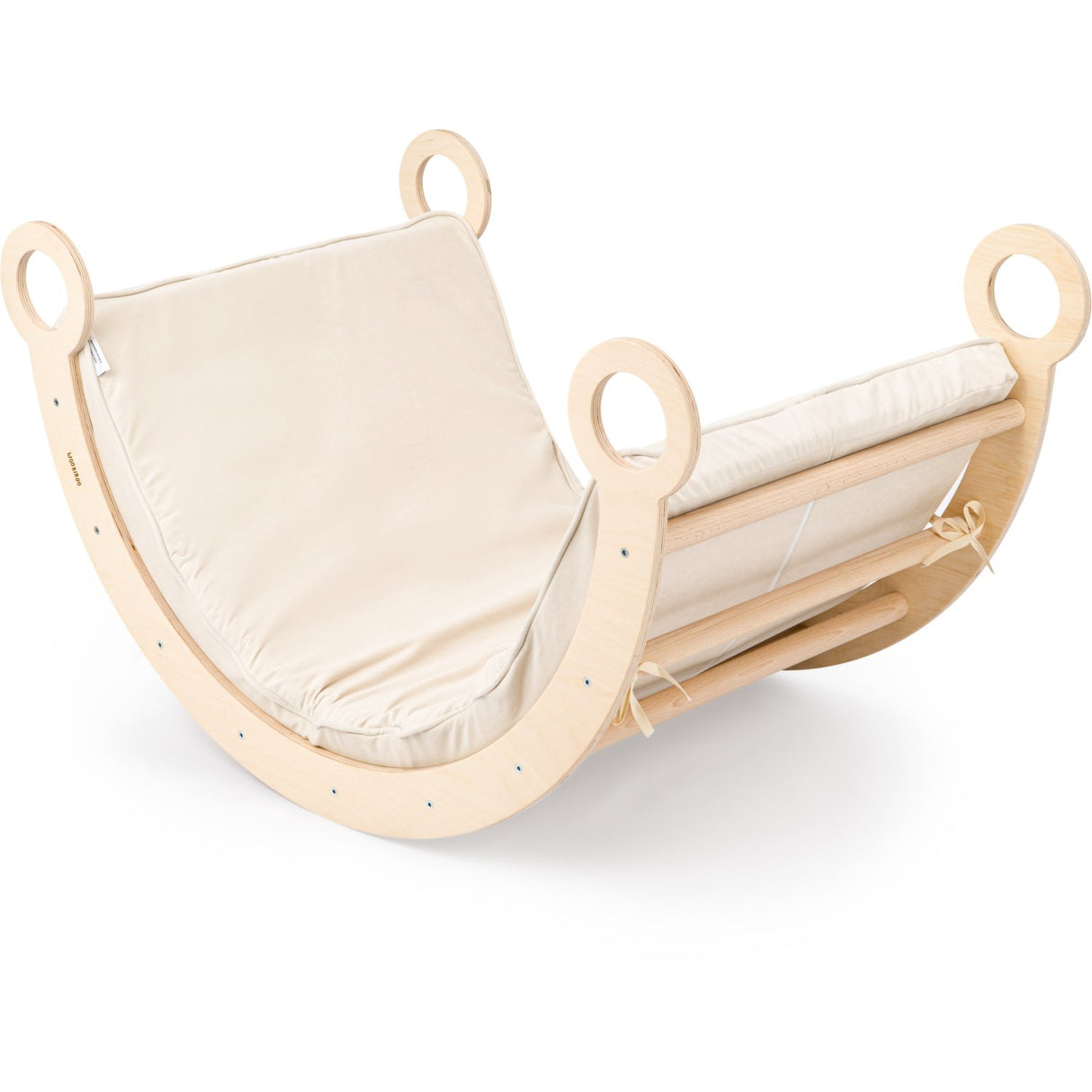 Woobiboo Natural Montessori Rocker With Beige Mattress L