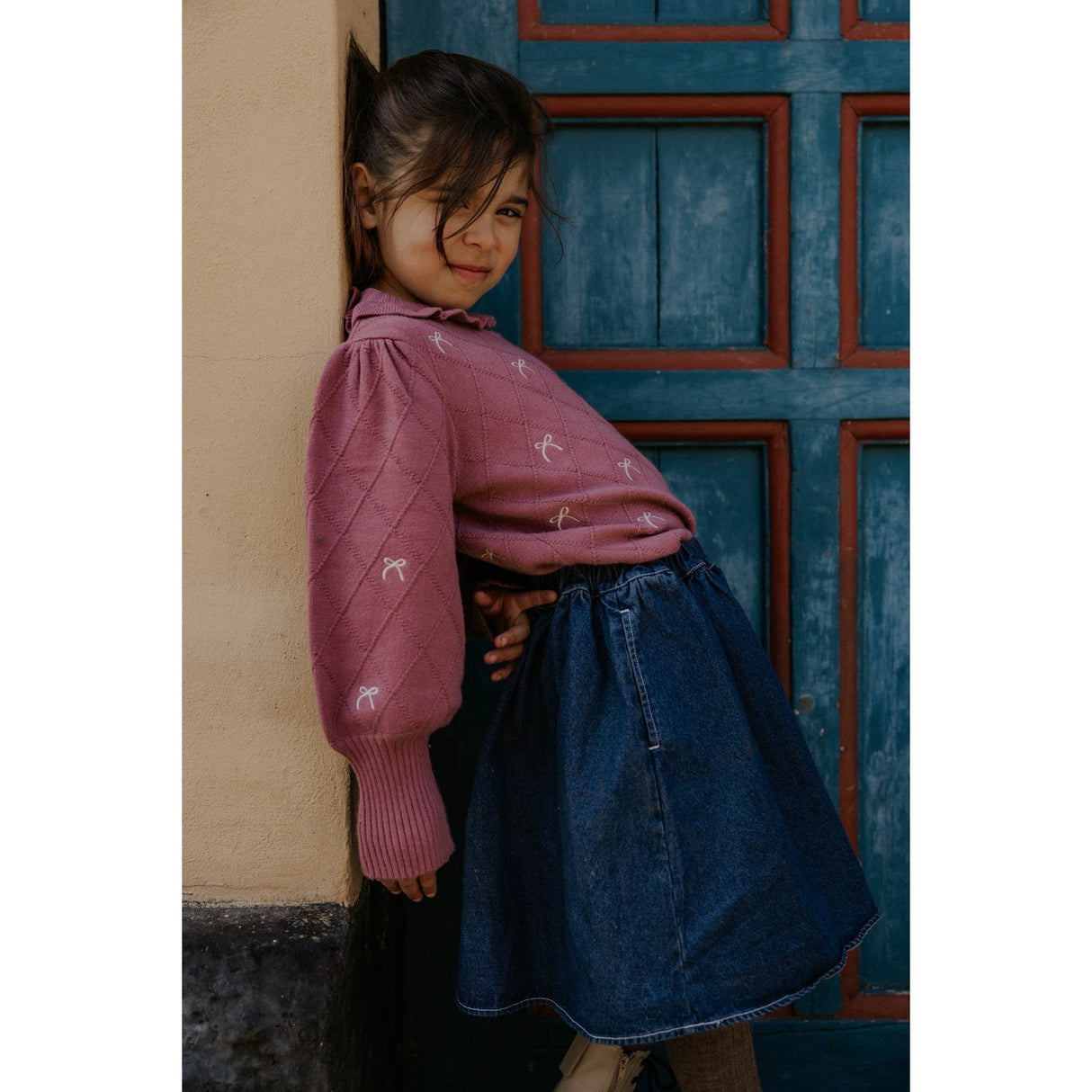 Fliink Ash Rose Alon Bow Blouse