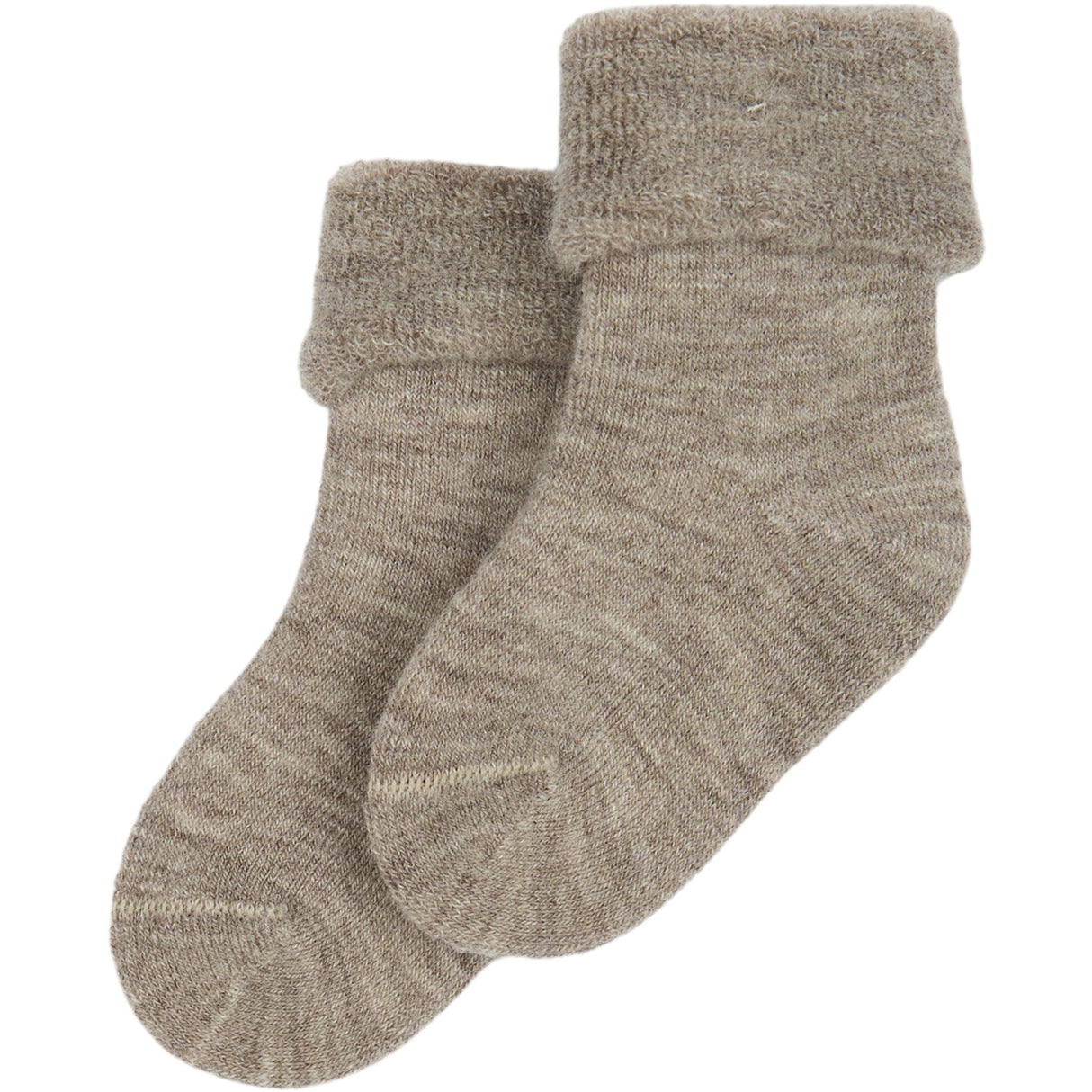 minipop® Brown Melange Minipop Wool Baby Sock