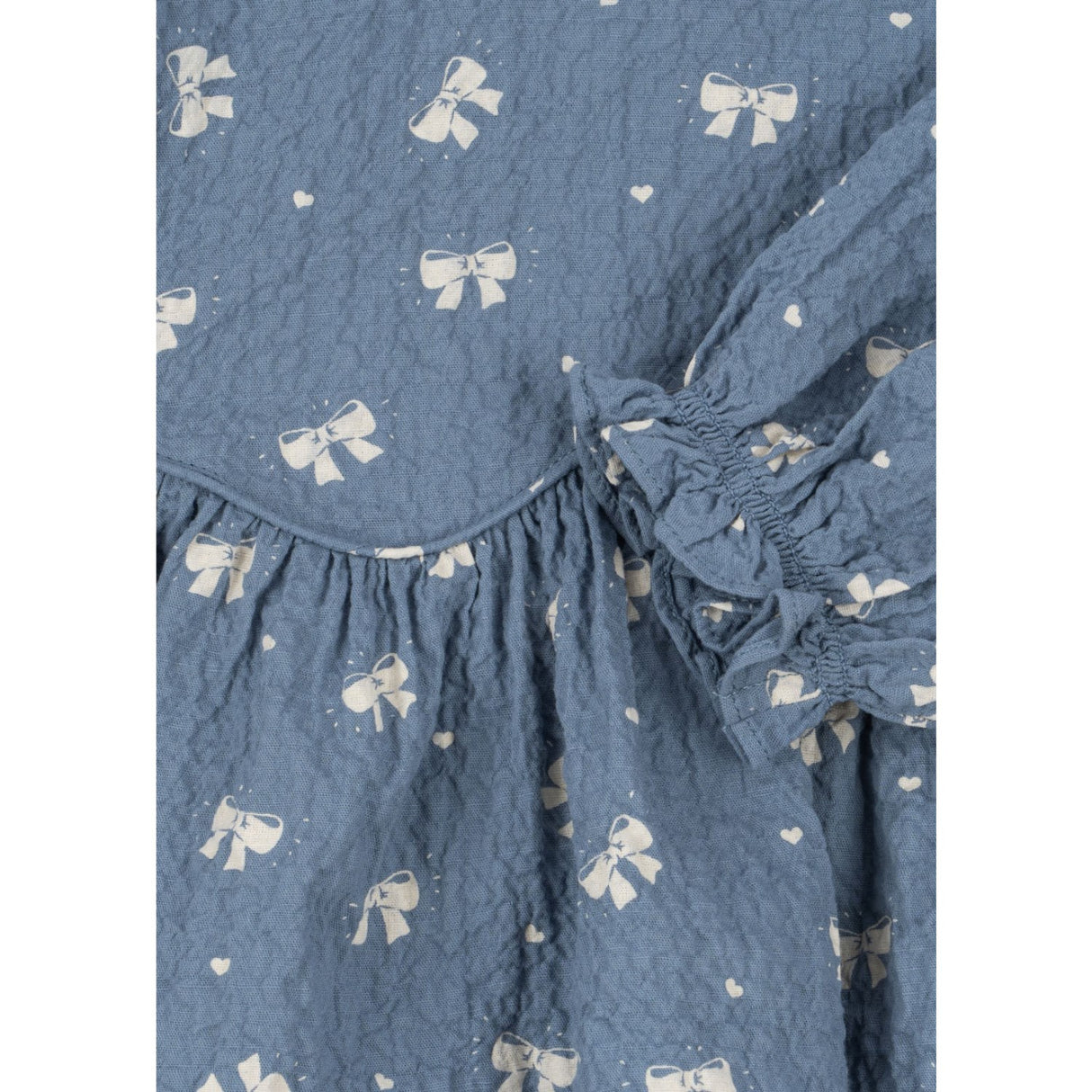 Konges Sløjd Boucle Blue Vida Blouse GOTS