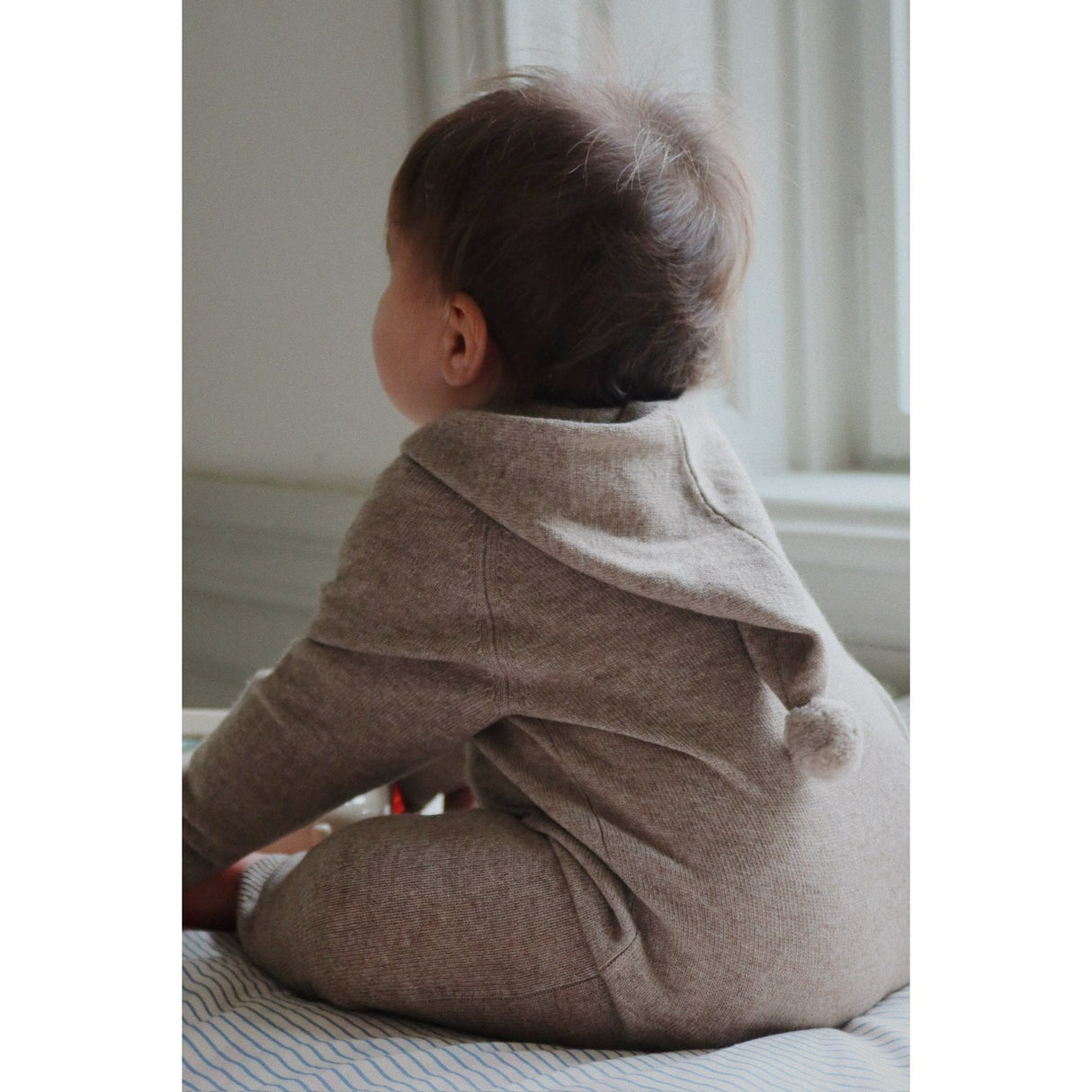 Konges Sløjd Light Brown Mattou Knit Onesie