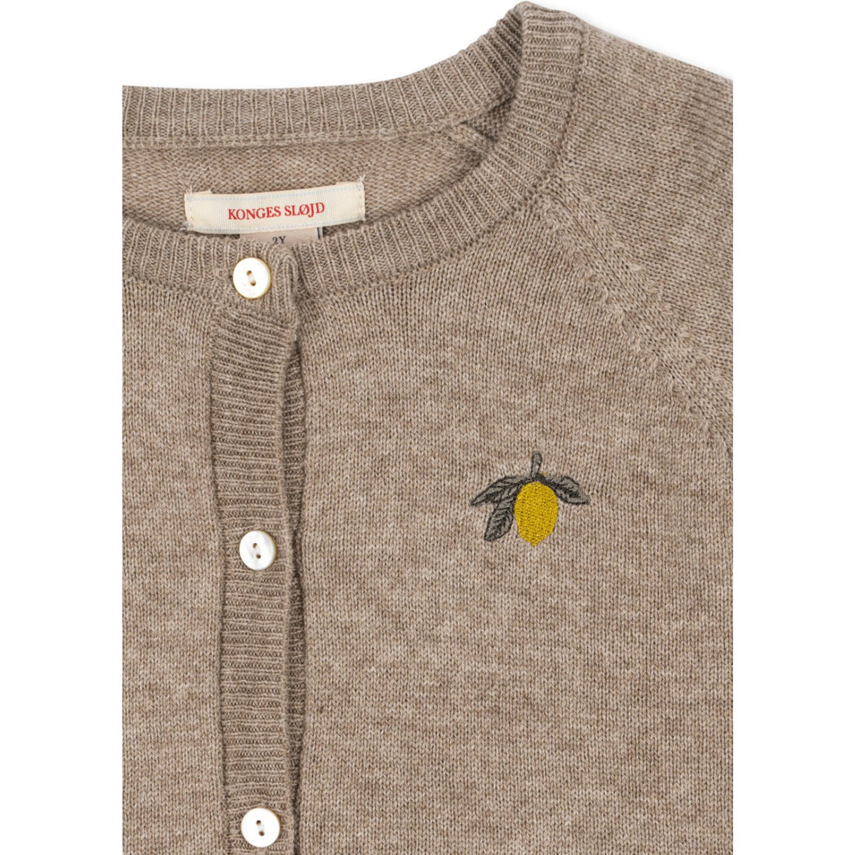 Konges Sløjd Light Brown Mattou Knit Cardigan