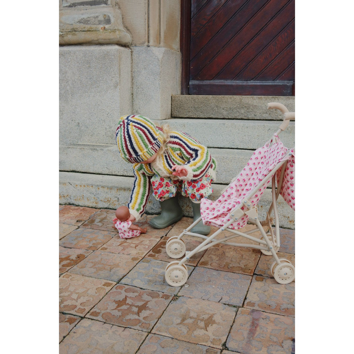 Konges Sløjd Rosie Rose Doll Stroller