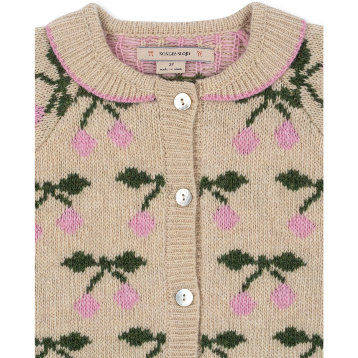 Konges Sløjd Cherry Belou Knit Collar Cardigan