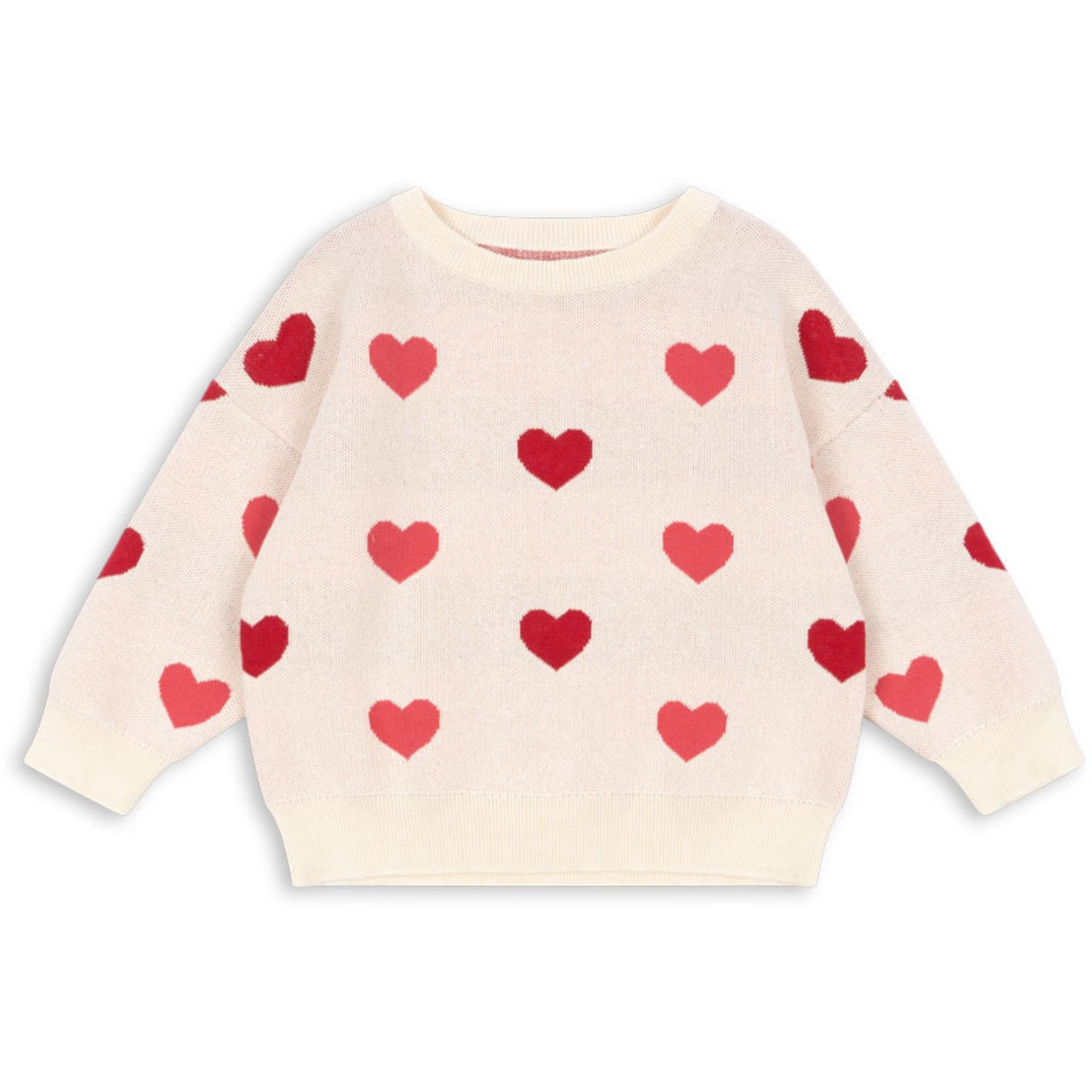 Konges Sløjd Coeur Coloré Duo Pink Lapis Knit Sweater GOTS