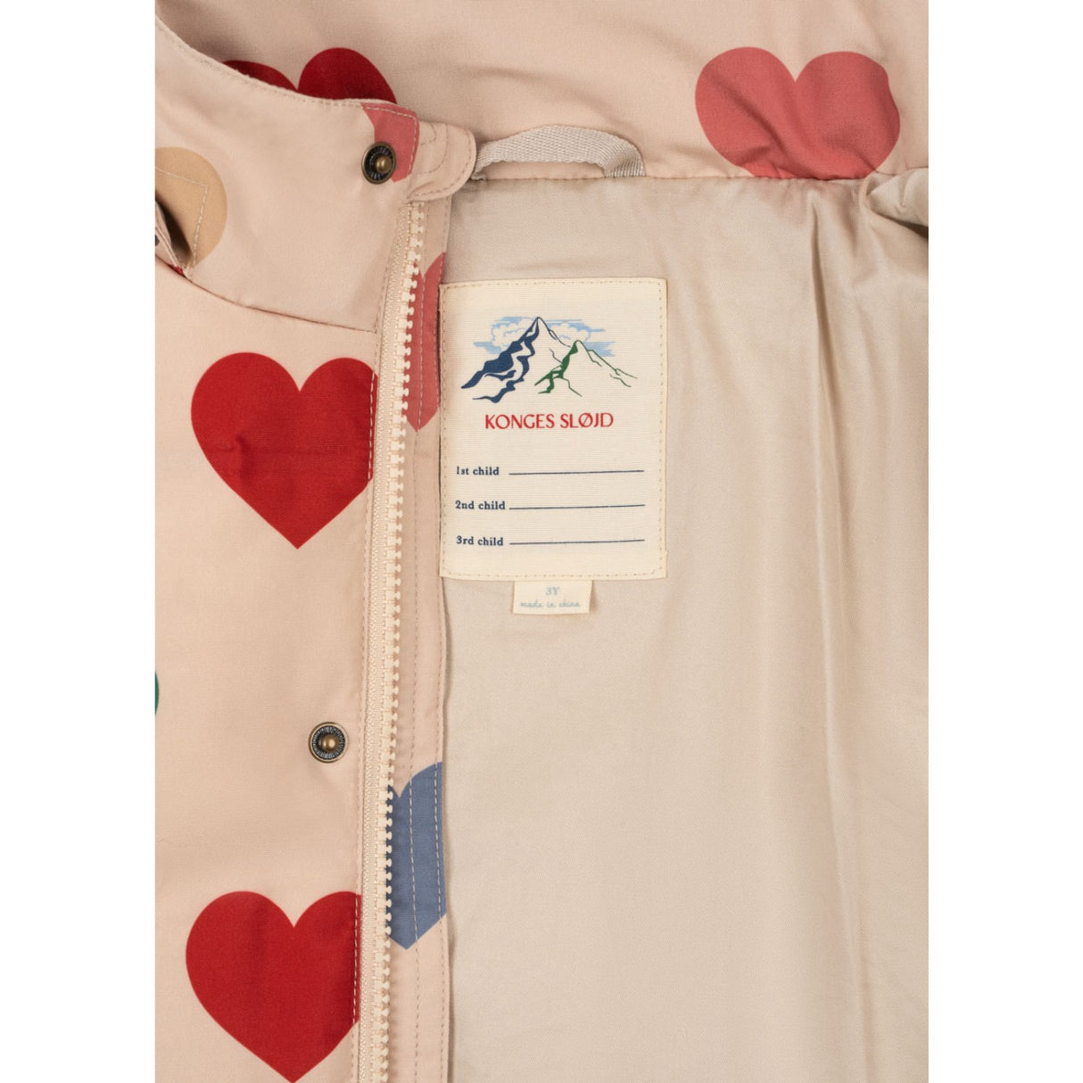 Konges Sløjd Bon Coeur Coloré Magnum Down Jacket Print Grs