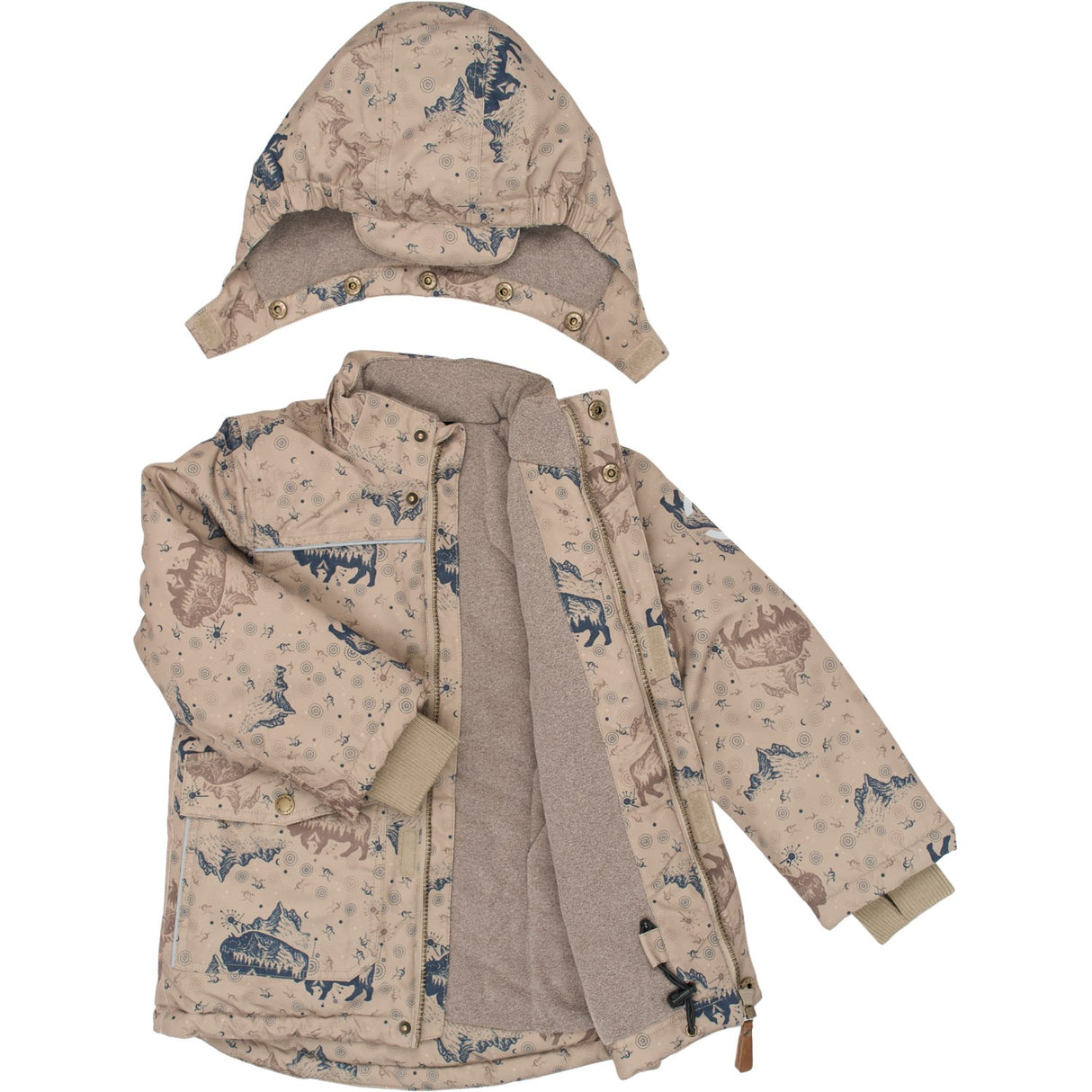 Mikk-Line Coriander Polyester Boys Jacket AOP