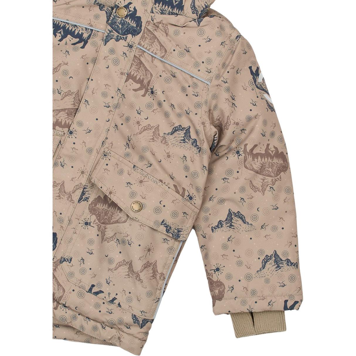 Mikk-Line Coriander Polyester Boys Jacket AOP