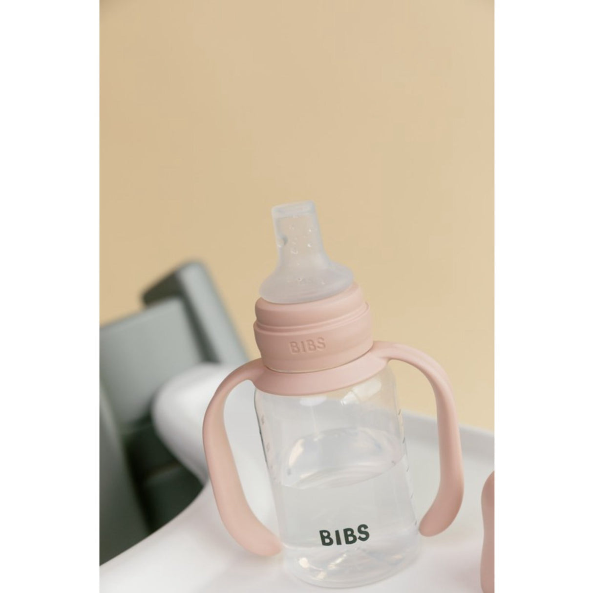 Bibs Blush Baby Sippy Bottle Spout Round Silicone Slow Flow