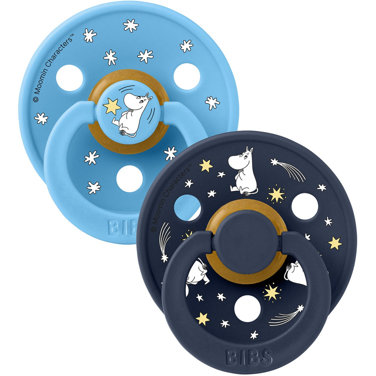 Bibs X Moomin Breeze Mix Pacifier Colour 2-Pack Good Night Latex