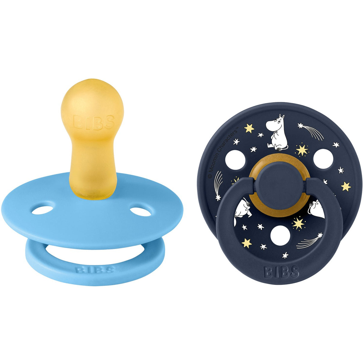 Bibs X Moomin Breeze Mix Pacifier Colour 2-Pack Good Night Latex