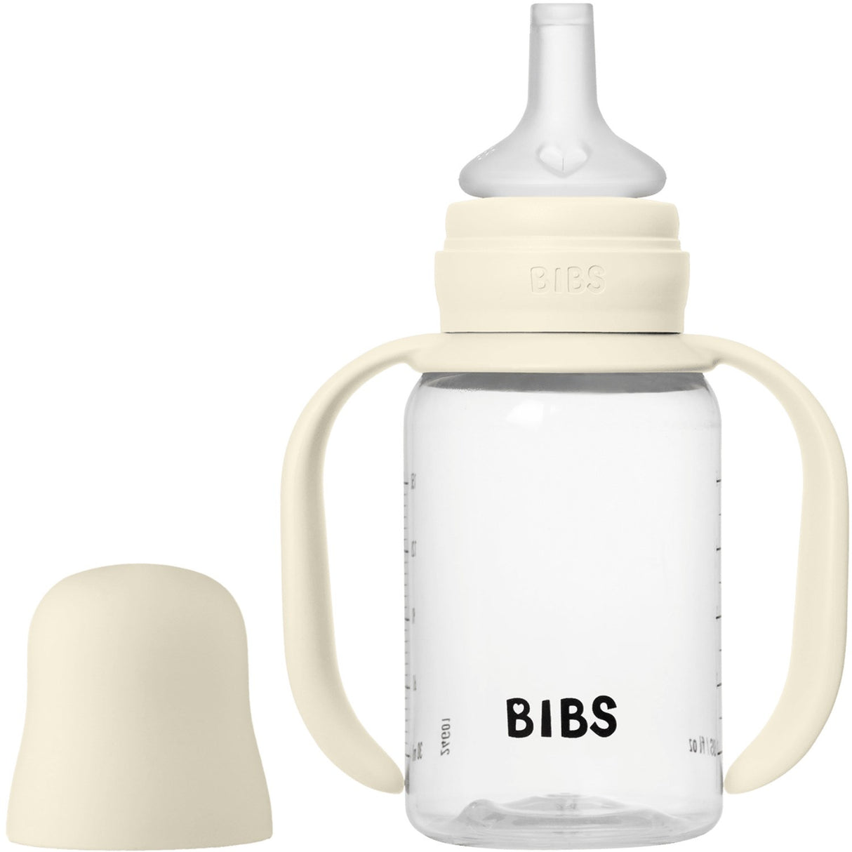 Bibs Ivory Baby Sippy Bottle Spout Round Silicone Slow Flow