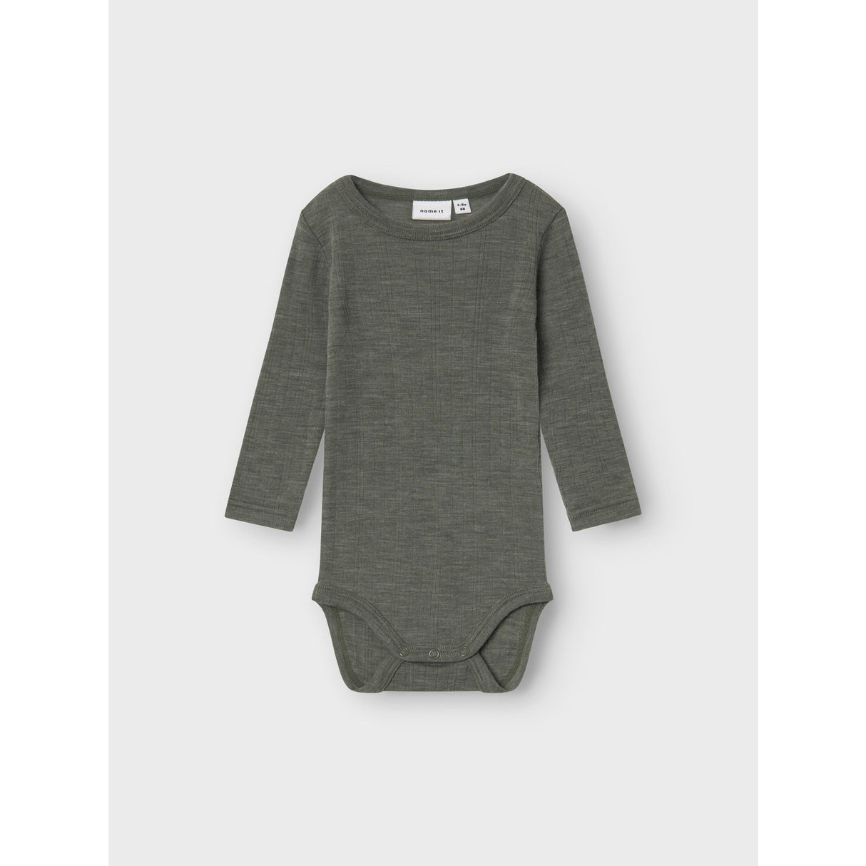 Name It Mulled Basil Wang Wool Needle Body Solid Noos