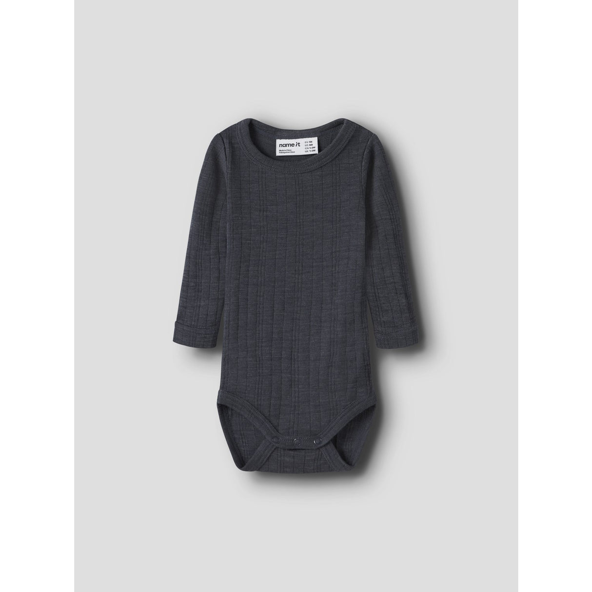 Name It Ombre Blue Wang Wool Needle Body Solid Noos