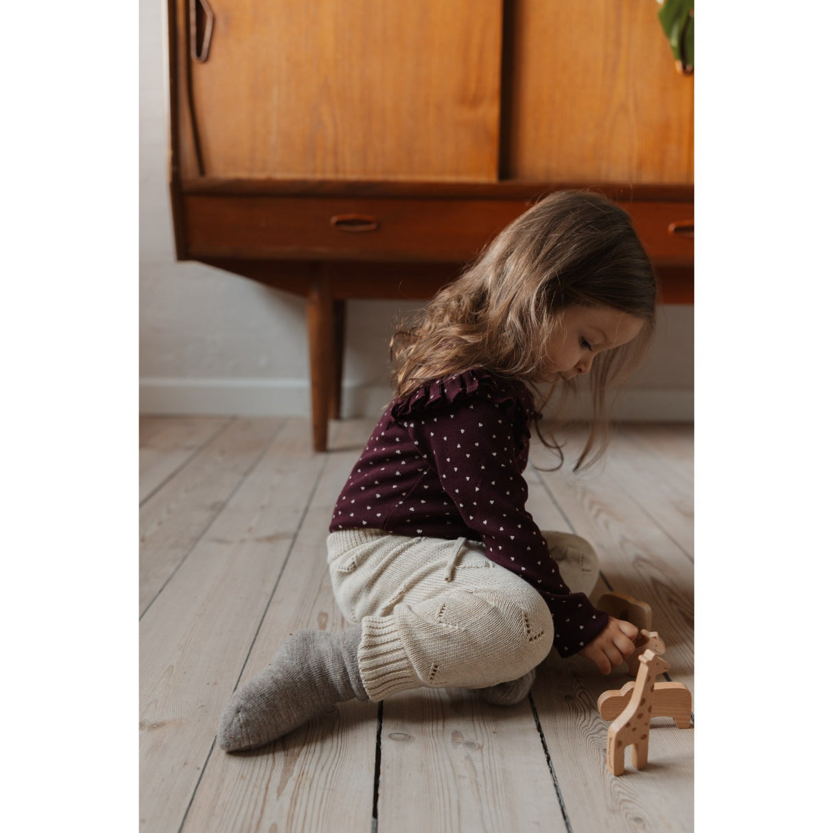 Petit Piao Off White PpDaqa Knit Pants