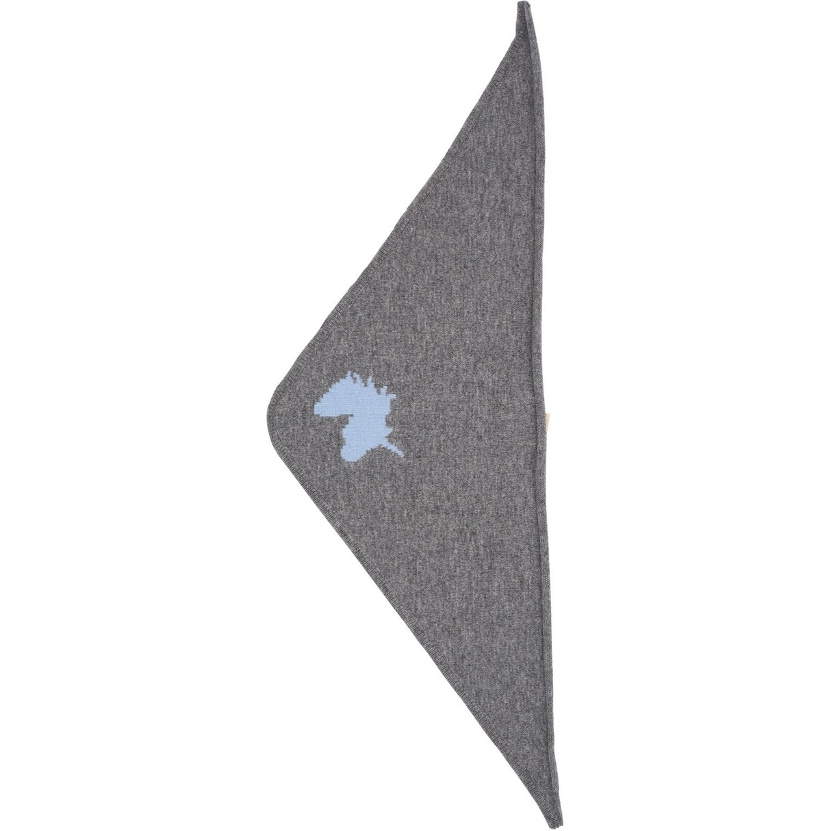 COPENHAGEN COLORS Dk Grey Mel./Blue Cashmere Icon Scarf