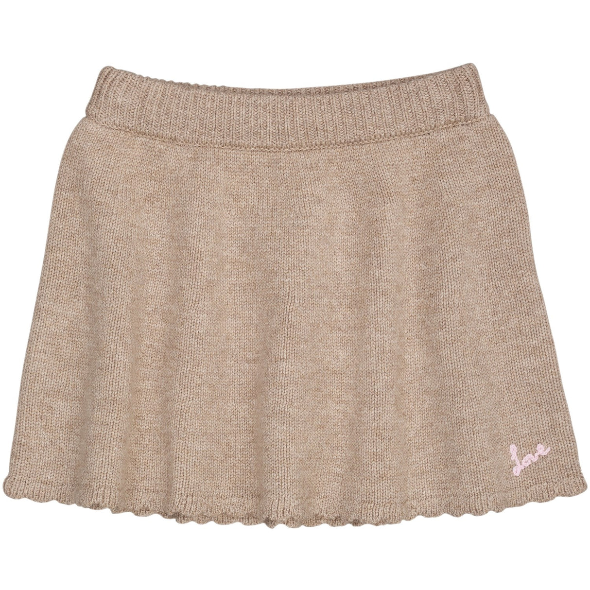 COPENHAGEN COLORS Sand Mel Cashmere Skirt W. Emb.