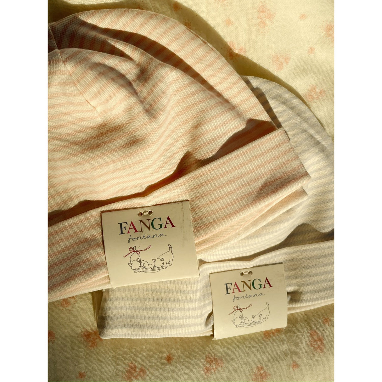 Konges Sløjd Fanga Blush Mix Fio Stripe 2 Pack Beanie OCS