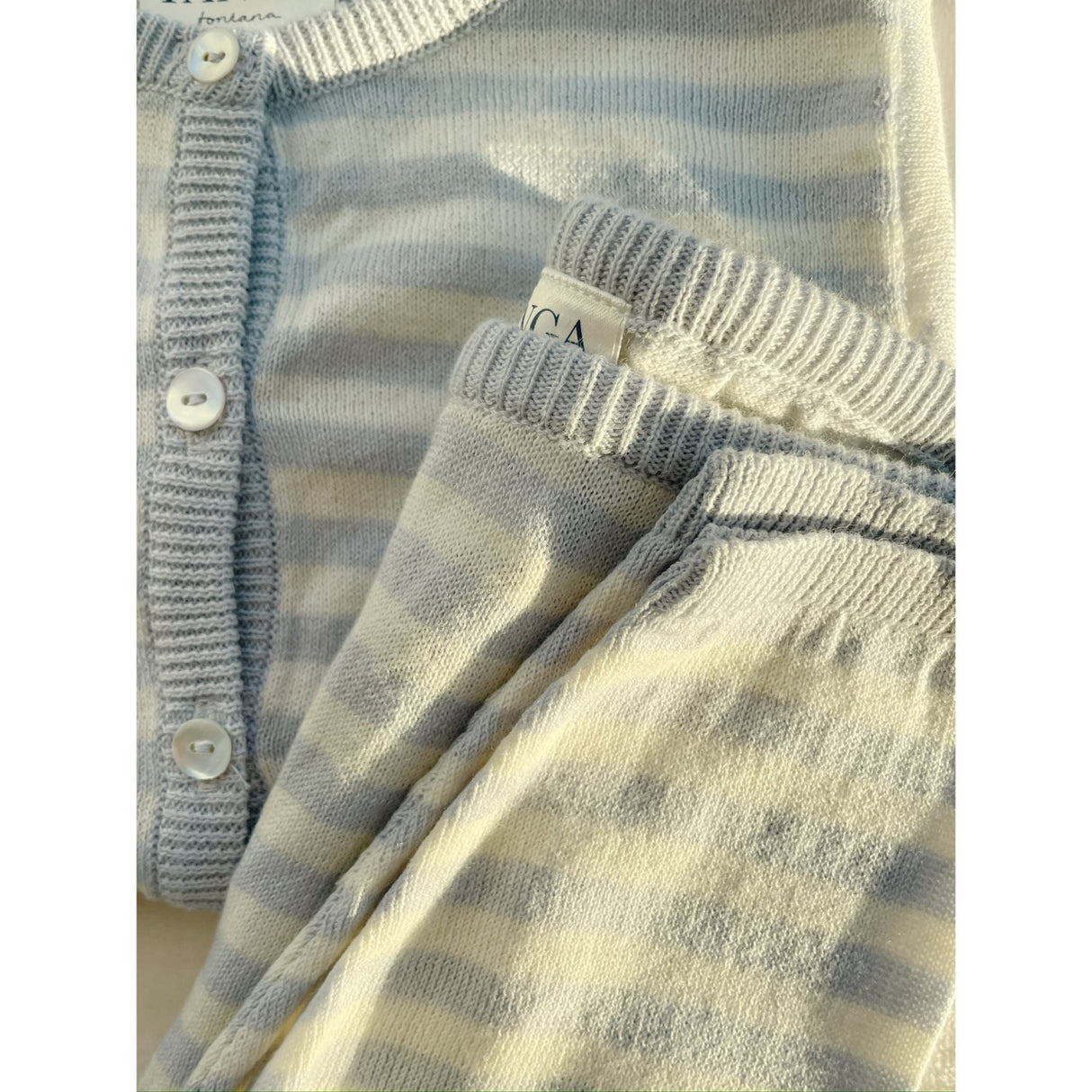 Konges Sløjd Fanga Gray Dawn Venti Knit Cardigan GOTS