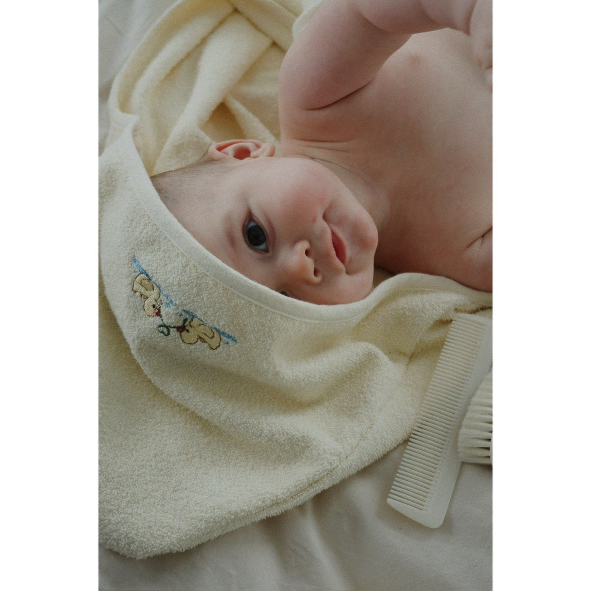 Konges Sløjd Fanga Beige Baby Hairbrush Set