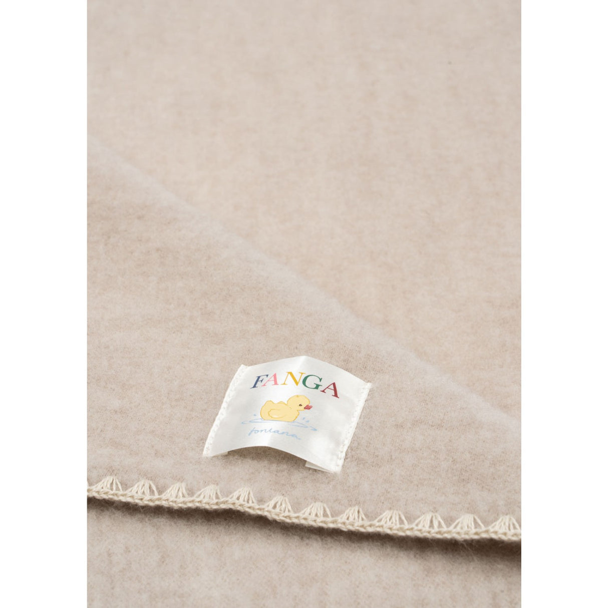 Konges Sløjd Fanga Oatmeal Melange Erba Wool Fleece Baby Blanket