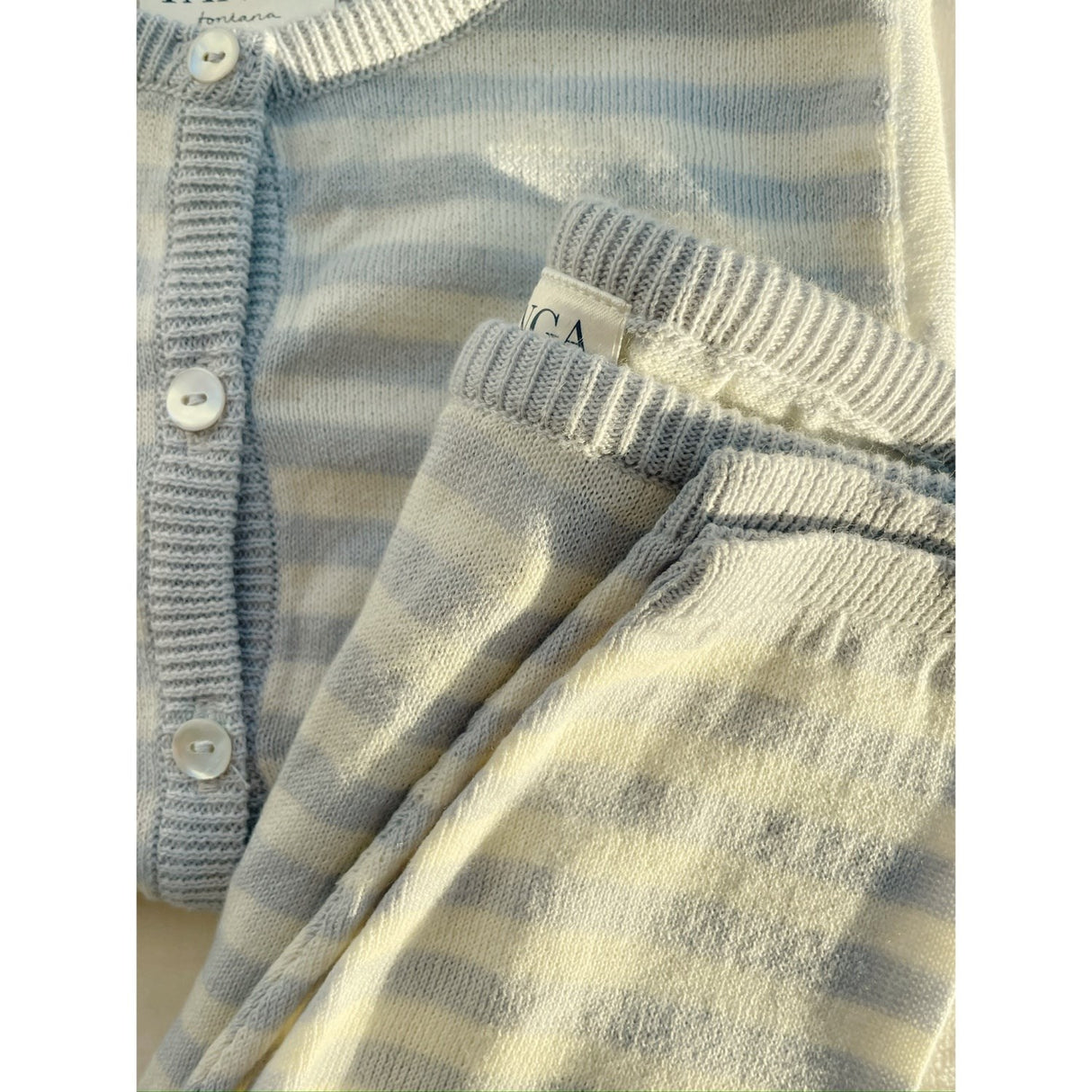 Konges Sløjd Fanga Gray Dawn Venti Knit Cardigan GOTS