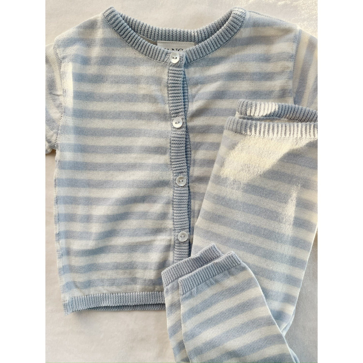 Konges Sløjd Fanga Gray Dawn Venti Knit Pants GOTS