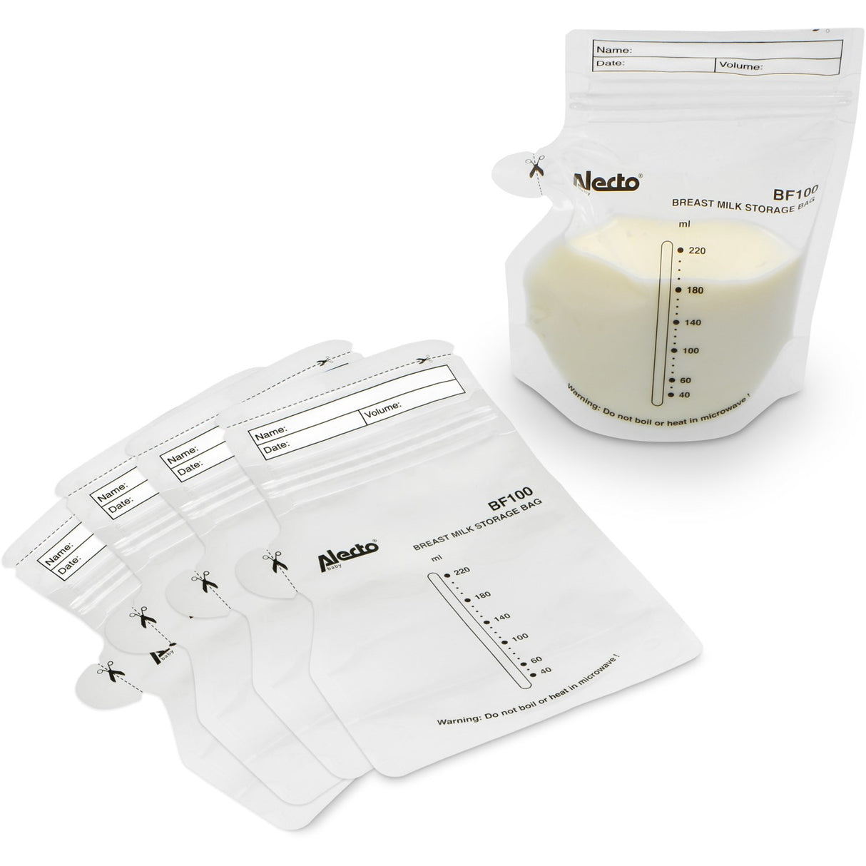 Alecto 100Pk Breast Milk Storage Bags