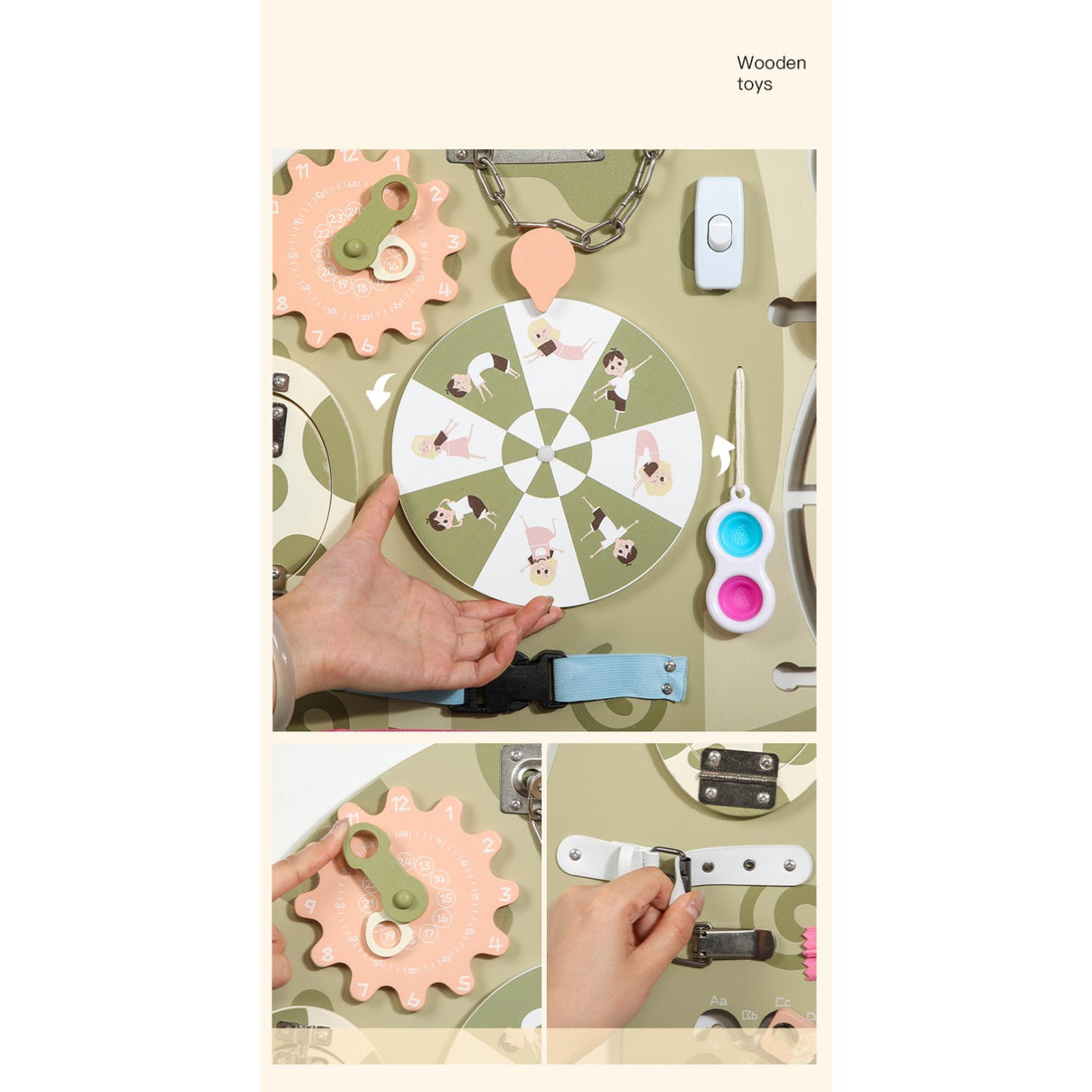 HEMMINGSEN Kids Green Longneck Activity Board