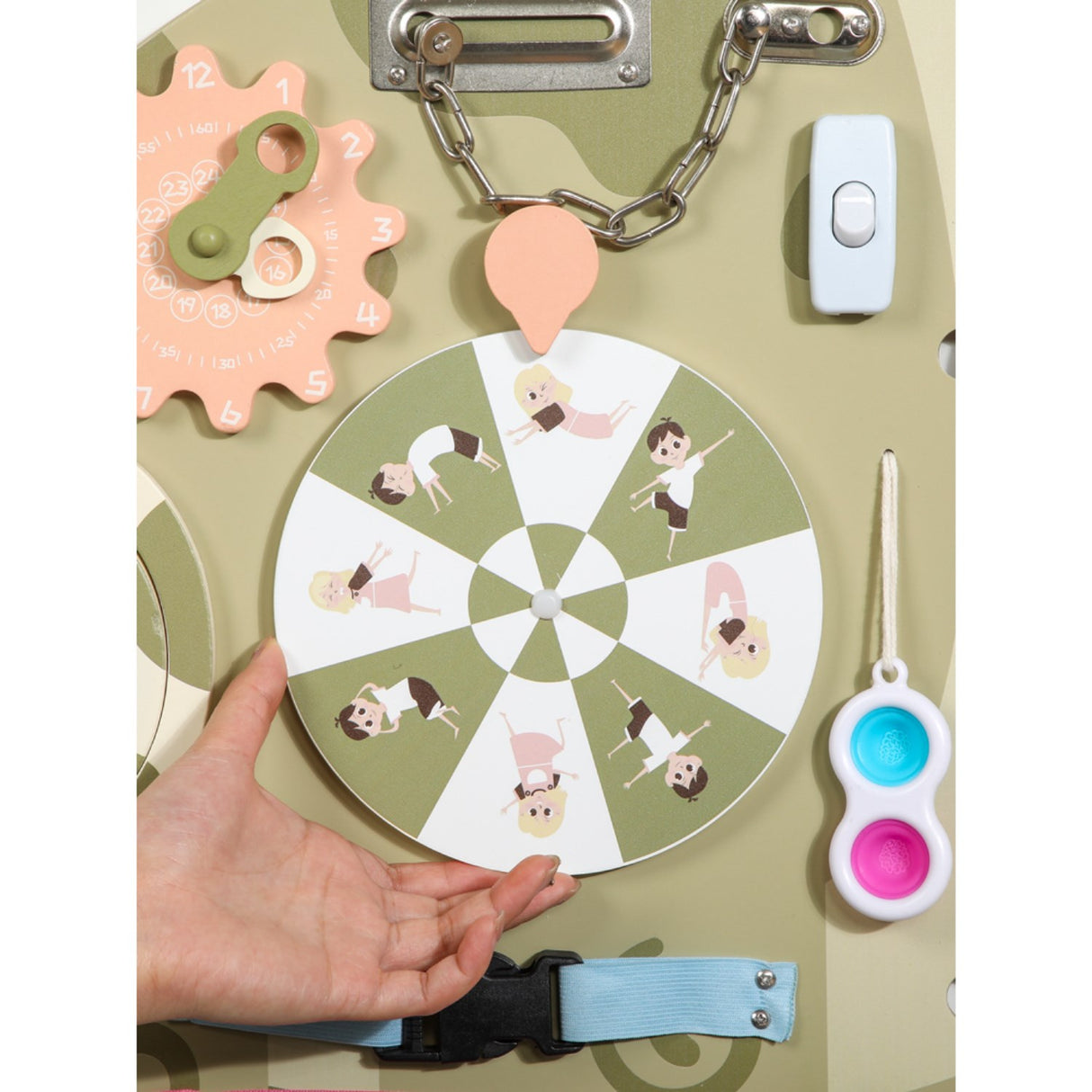 HEMMINGSEN Kids Green Longneck Activity Board