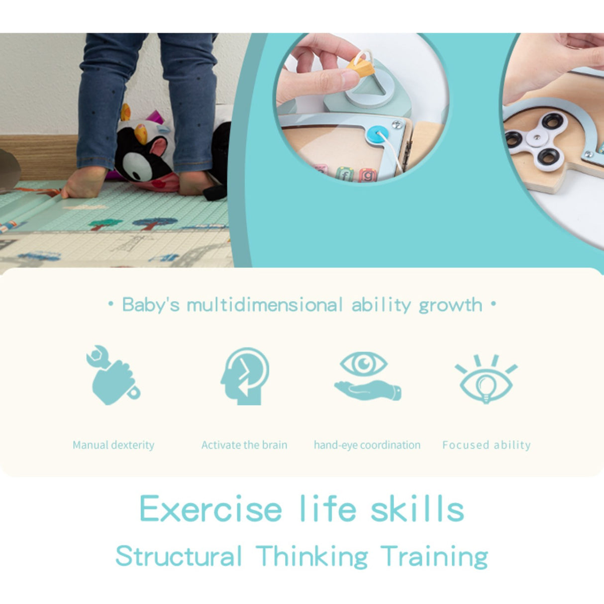 HEMMINGSEN Kids Nature Dino Activity Board