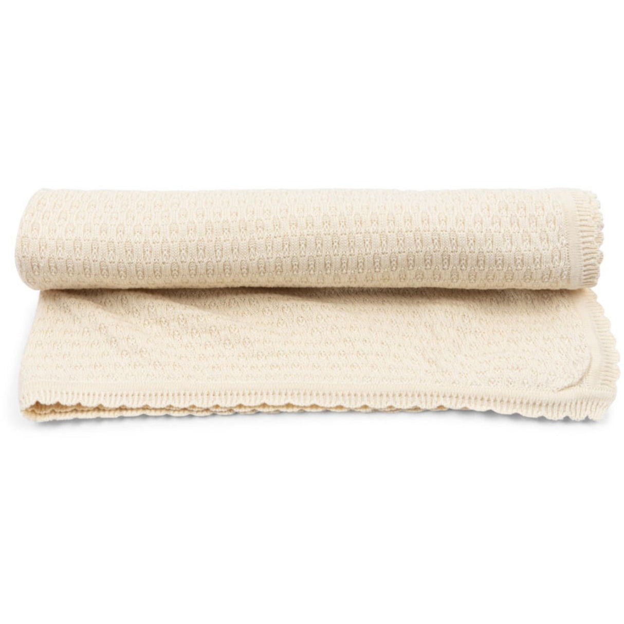 Konges Sløjd Fanga Antique White Venti Pointelle Blanket GOTS