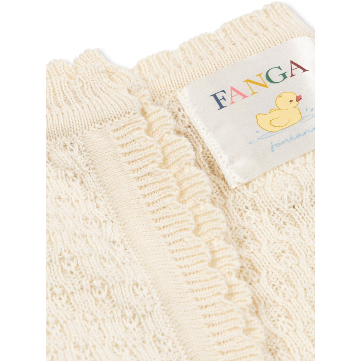 Konges Sløjd Fanga Antique White Venti Pointelle Blanket GOTS