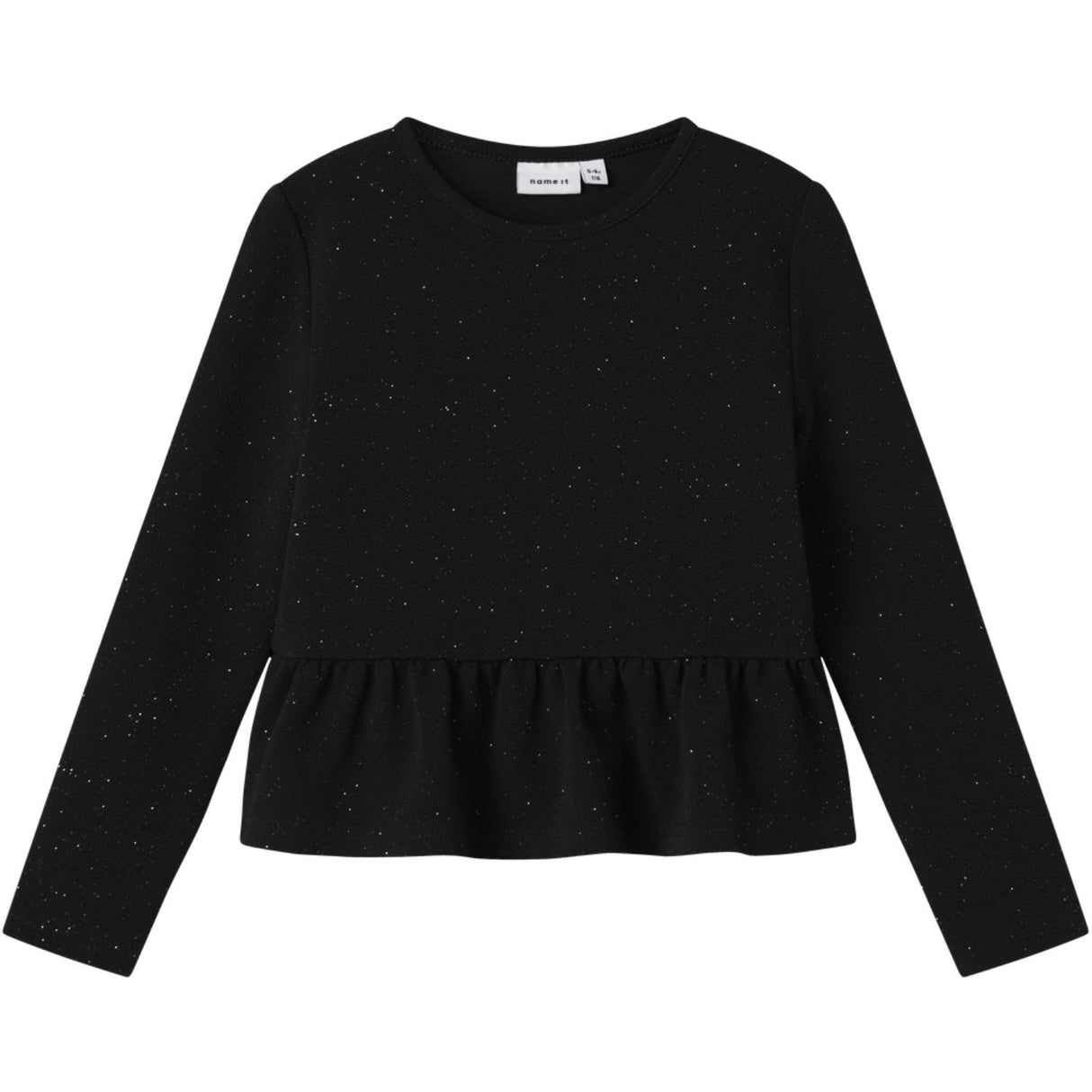 Name It Black Nkfroka Ls Short Top